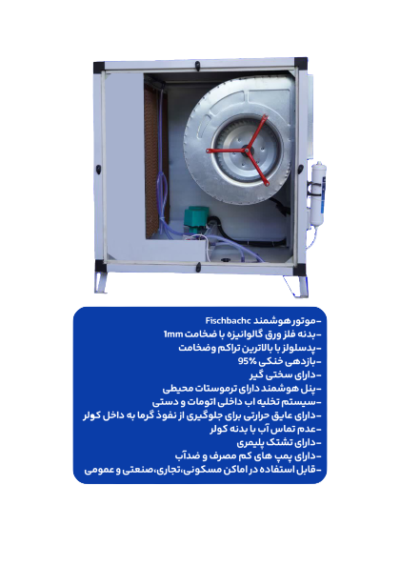 کولر آبی سلولزی پشتبامی 7000